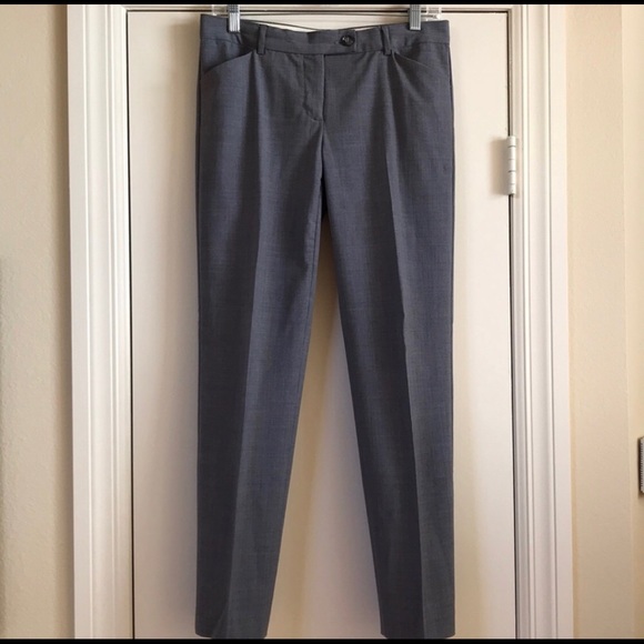 Theory Wool Grey Pants - Size 4 - Picture 2 of 7